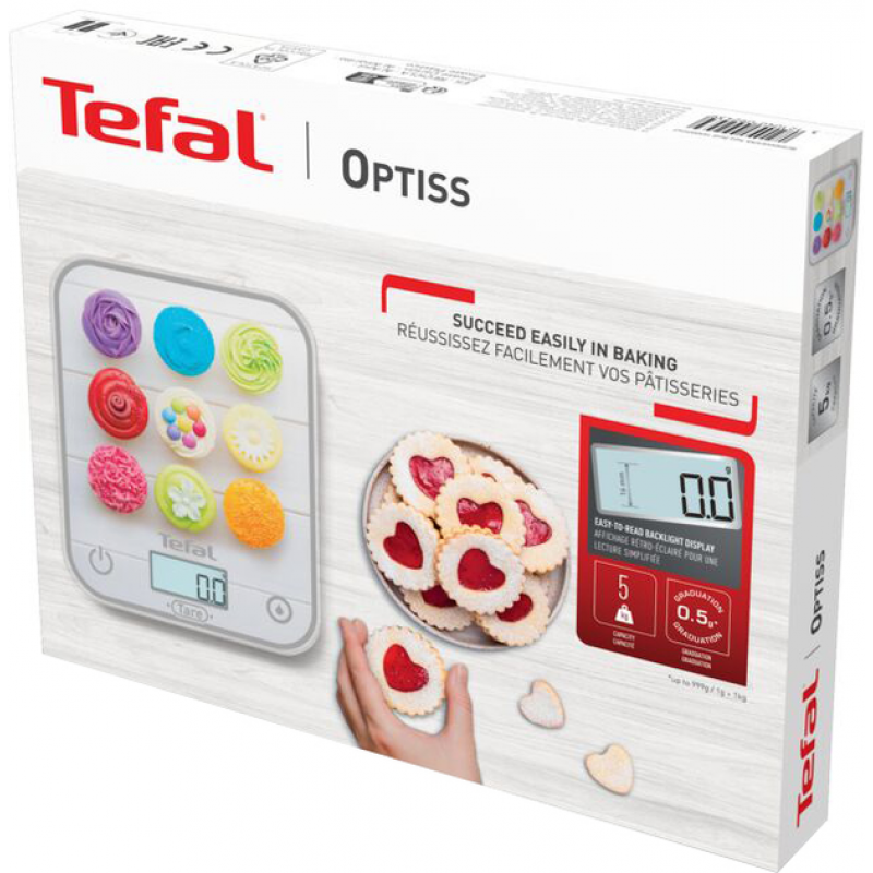 Ваги кухонні Tefal BC50D4V0 Optiss Cake Pops (7048001)