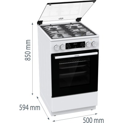 Комбінована плита Gorenje GK 5C61 WF (FM514D-FPD4B) (6813588)