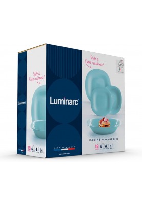 Сервіз Luminarc Carine Paradise Blue, 18 предметів (7046524)