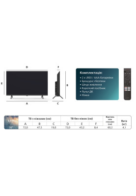 LED-телевізор Philips 32PFS6109/12  (7051818)