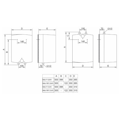 Водонагрівач Tiki Mini PBT 15V9 (GT 15 U) (6977305)