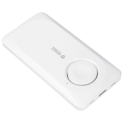 Портативний зарядний пристрій Yenkee YPB 510 - 10000 mAh PD 22,5W 3in1 Qi Wireless (White) (7058354)