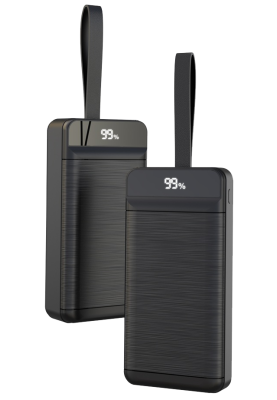 Портативний зарядний пристрій XO PR158 - 50000 mAh 3-Input PD20W + QC22.5W with light Black (7005548)