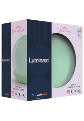 Сервіз Luminarc Diwali Paradise Green, 18 предметів (7053765)