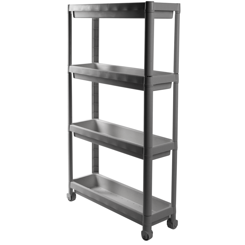 Етажерка 4-х ярусна Violet House 6014 Long Shelf GREY 54х18х91 см  (7040714)