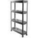 Етажерка 4-х ярусна Violet House 6014 Long Shelf GREY 54х18х91 см  (7040714)