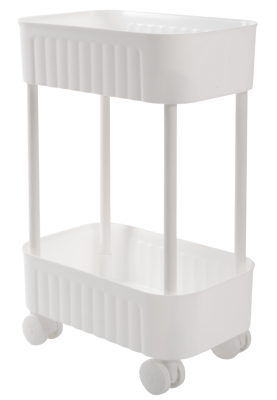 Етажерка 2-х ярусна Violet House 6021 Honeycomb WHITE 17х27х43 см (7040719)