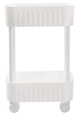 Етажерка 2-х ярусна Violet House 6021 Honeycomb WHITE 17х27х43 см (7040719)