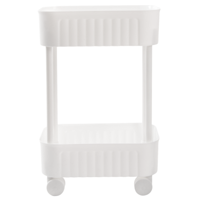 Етажерка 2-х ярусна Violet House 6021 Honeycomb WHITE 17х27х43 см (7040719)