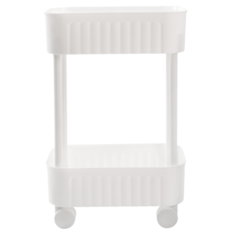 Етажерка 2-х ярусна Violet House 6021 Honeycomb WHITE 17х27х43 см (7040719)