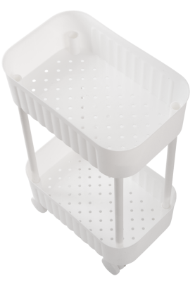 Етажерка 2-х ярусна Violet House 6021 Honeycomb WHITE 17х27х43 см (7040719)