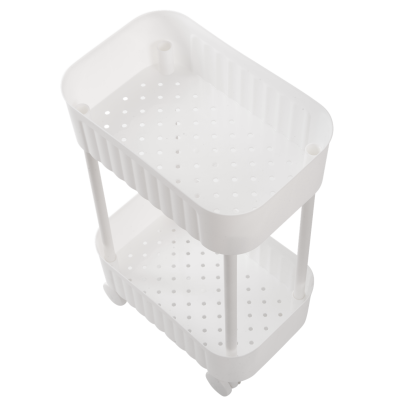 Етажерка 2-х ярусна Violet House 6021 Honeycomb WHITE 17х27х43 см (7040719)