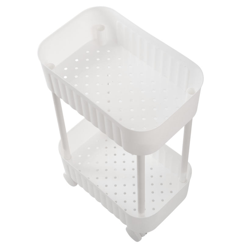 Етажерка 2-х ярусна Violet House 6021 Honeycomb WHITE 17х27х43 см (7040719)