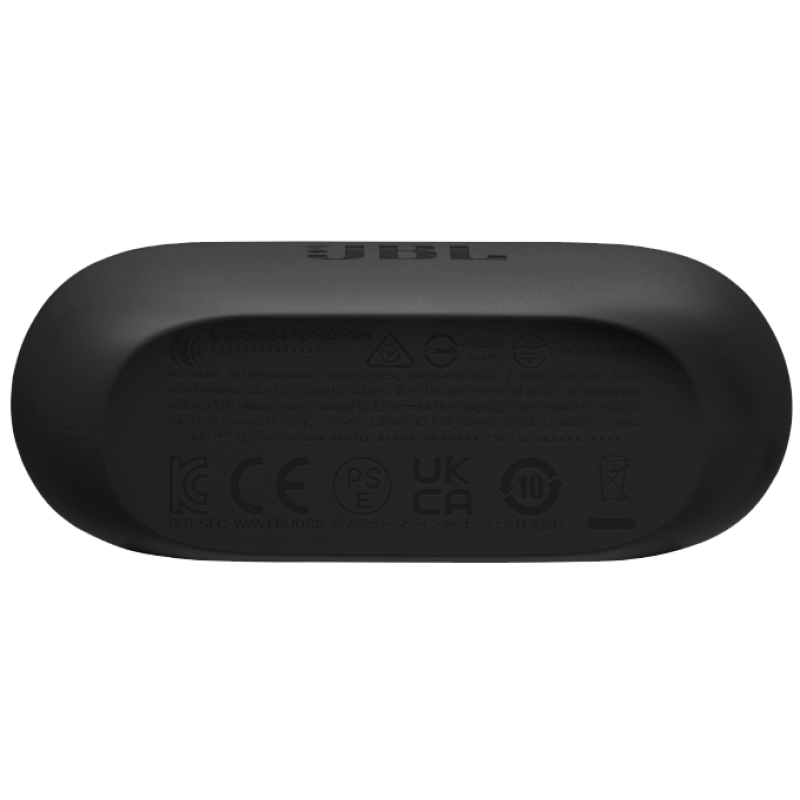Гарнітура JBL WAVE BUDS 2 Black (JBLWBUDS2BLK)  (7065567)