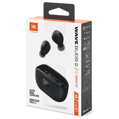Гарнітура JBL WAVE BUDS 2 Black (JBLWBUDS2BLK) (7065567) Гарнітура JBL WAVE BUDS 2 Black (JBLWBUDS2BLK) (7065567)
