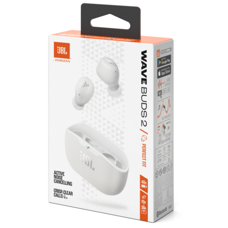 Гарнітура JBL WAVE BUDS 2 White (JBLWBUDS2WHT)  (7065568)