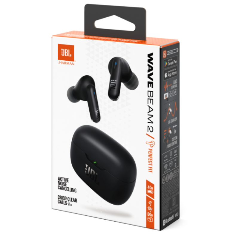 Гарнітура JBL WAVE BEAM 2 Black (JBLWBEAM2BLK)  (7065569)
