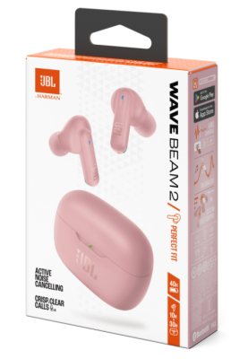Гарнітура JBL WAVE BEAM 2 Pink (JBLWBEAM2PIK)  (7065571)