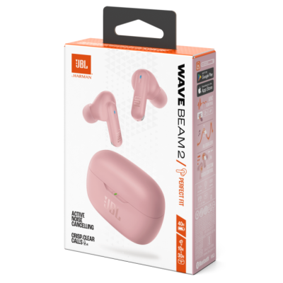 Гарнітура JBL WAVE BEAM 2 Pink (JBLWBEAM2PIK)  (7065571)
