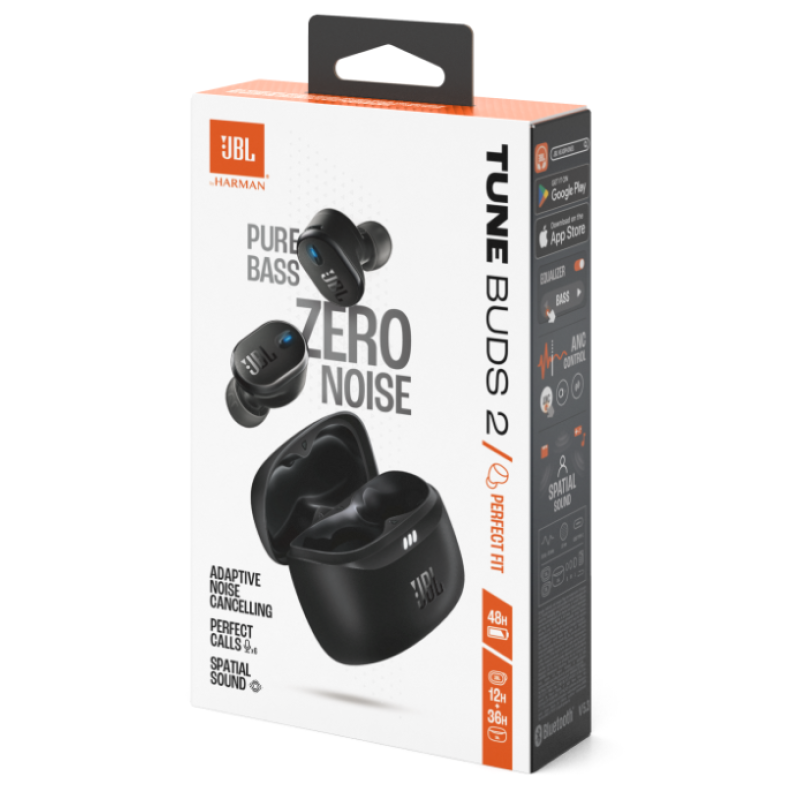 Гарнітура JBL TUNE BUDS 2 Black (JBLTBUDS2BLK)  (7065577)