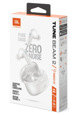 Гарнітура JBL TUNE BEAM 2 White (JBLTBEAM2WHT)  (7065582)