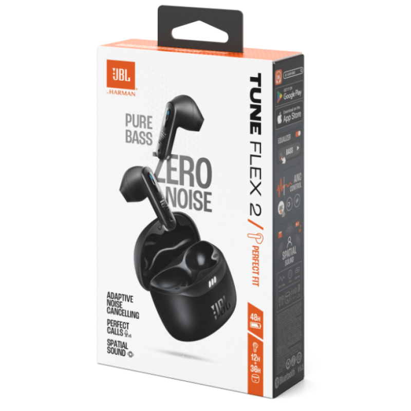 Гарнітура JBL TUNE FLEX 2 Black (JBLTFLEX2BLK)  (7065583)