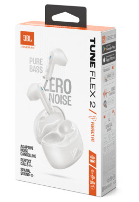 Гарнітура JBL TUNE FLEX 2 White (JBLTFLEX2WHT)  (7065585)