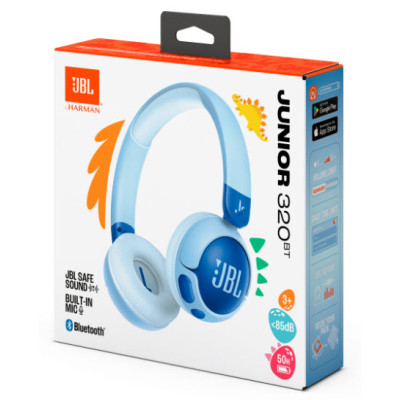 Гарнітура JBL JR320BT Blue (JBLJR320BTBLU) (7065593)