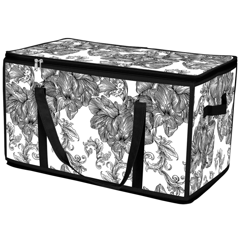 Кошик Idea Home DB-28 Anthracite Flowers 60x30x30 см  (7058560)