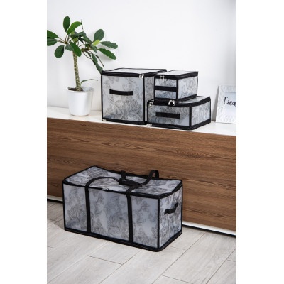 Кошик Idea Home DB-28 Anthracite Flowers 60x30x30 см  (7058560)