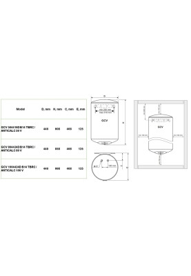 Водонагрівач Tesy GCV 504416D B14 TBRC / ANTICALC 50 V (7056337)