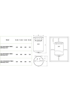 Водонагрівач Tesy GCV 804424D B14 TBRC/ANTICALC 80 V (7056338)