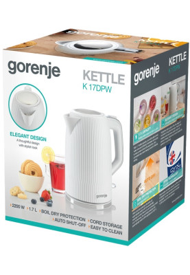 Електрочайник Gorenje K17DPW (7068492)
