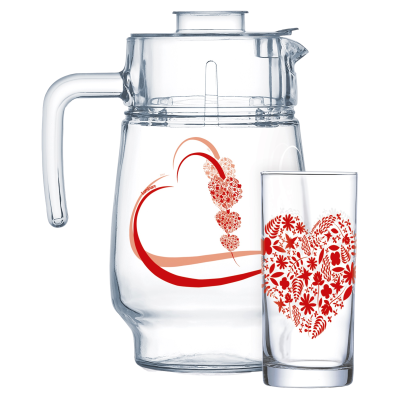 Набір Luminarc Jolie Coeur Red, 7 предметів (7057814)