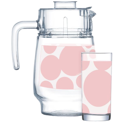 Набір Luminarc Orya White&Pink, 7 предметів (7057821)