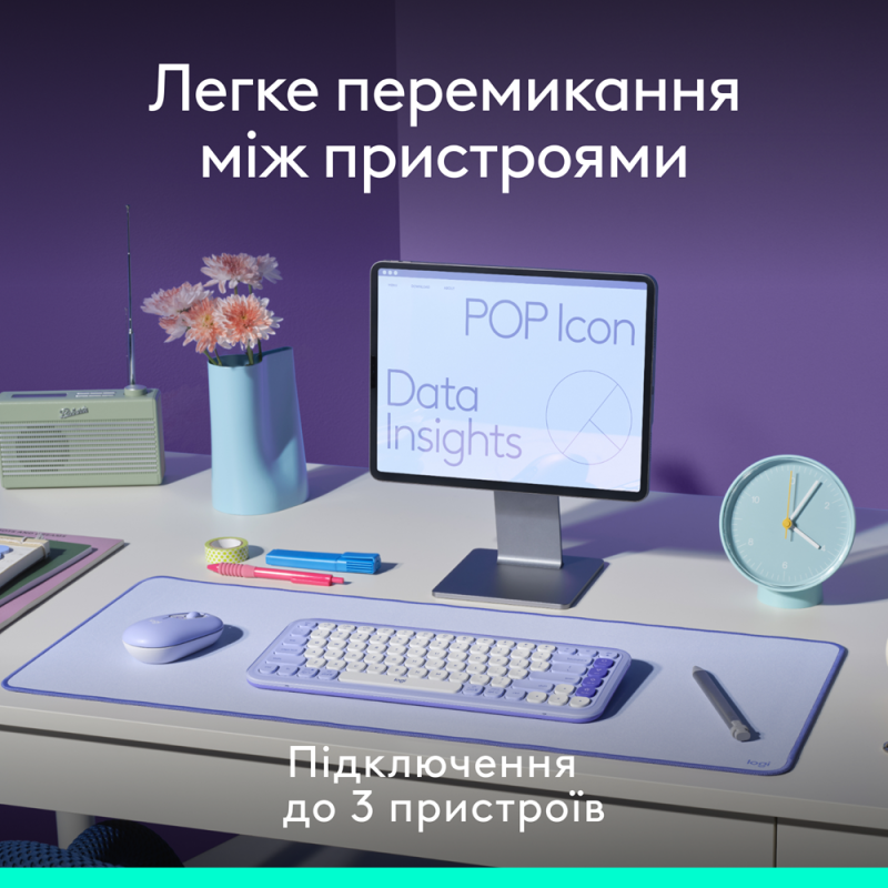 IT набір Logitech Pop Icon Combo Graphite (L920-013156) (7031714)