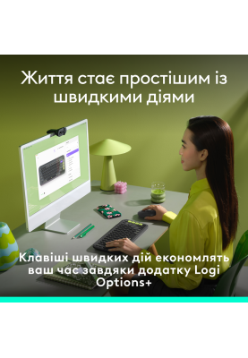 Клавіатура Logitech POP Icon Keys Graphite UKR (L920-013157) (7031715)
