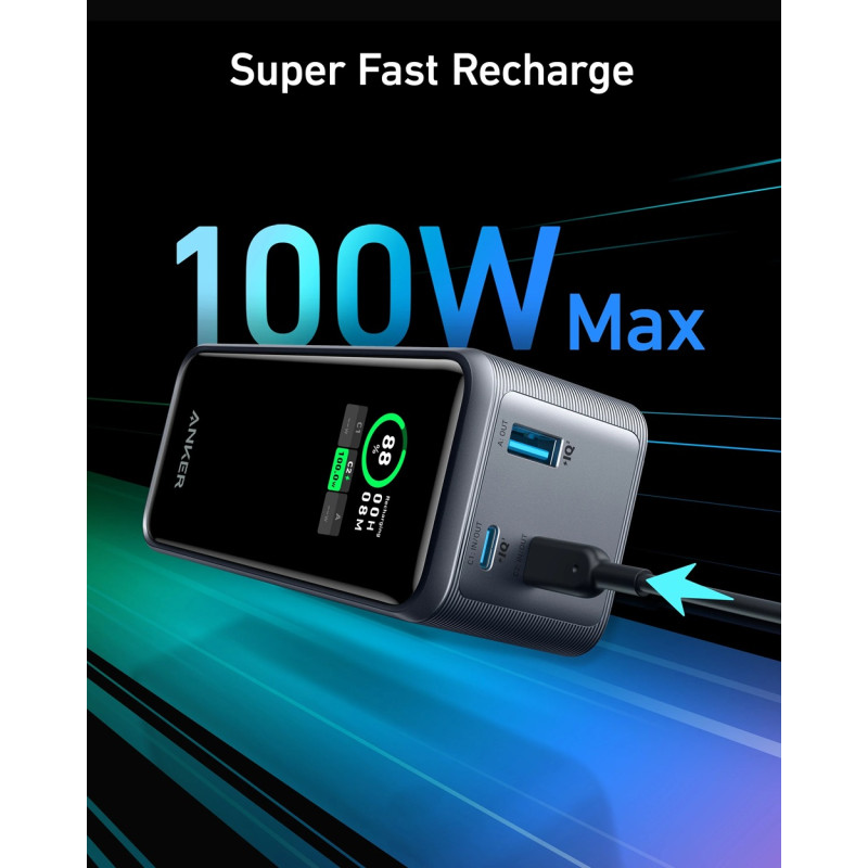 Портативний зарядний пристрій Anker Prime - 20000 mAh 200W PD Black (6962724)