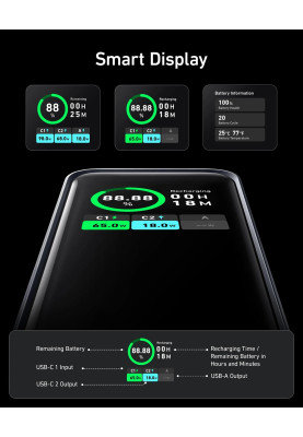 Портативний зарядний пристрій Anker Prime - 20000 mAh 200W PD Black (6962724)