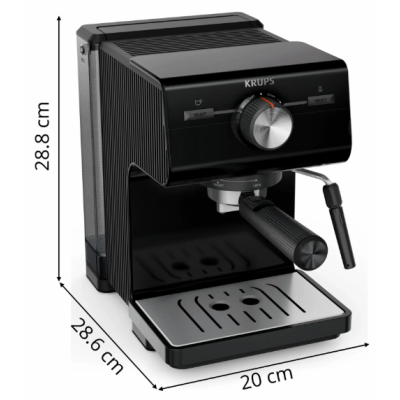 Кофеварка еспресо Krups XP381810 OPIO BLK (7076115)
