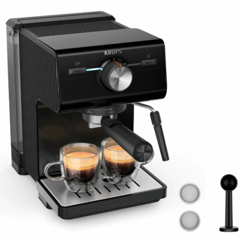 Кавоварка еспресо Krups XP381810 OPIO BLK (7076115)