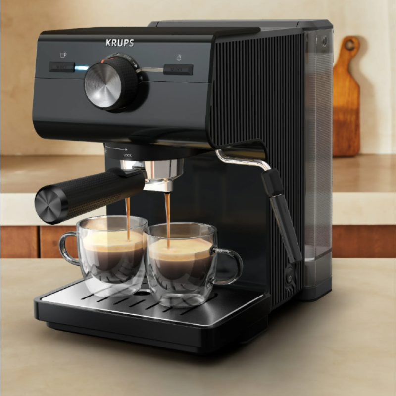 Кавоварка еспресо Krups XP381810 OPIO BLK (7076115)