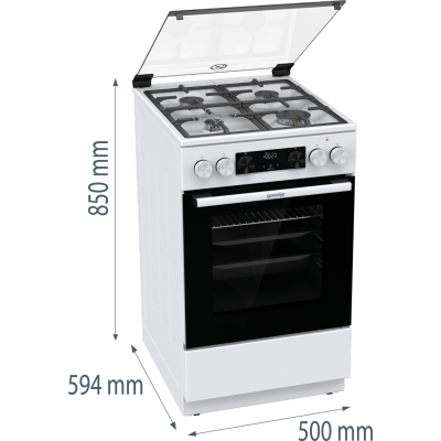 Комбінована плита Gorenje GK5C40WF (FM513D-FPD4B)  (7076765)