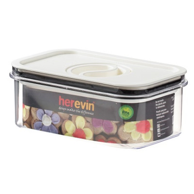 Контейнер HEREVIN Canister-Vacuum Lid-White-Black 0.6 л (161174-000) (7077941) Контейнер HEREVIN Canister-Vacuum Lid-White-Black 0.6 л (161174-000) (7077941)