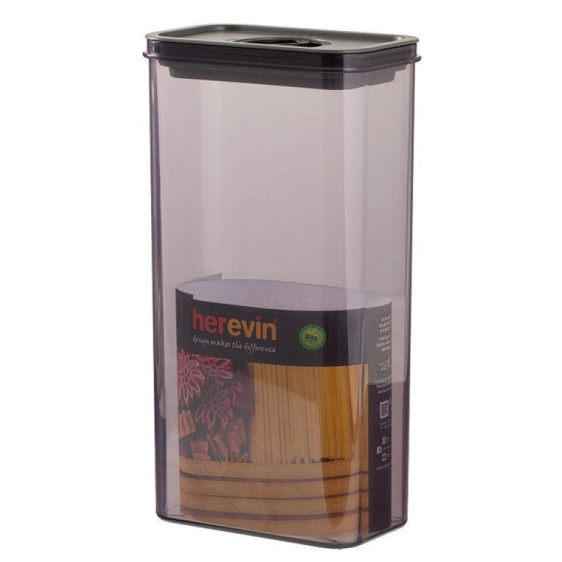 Контейнер HEREVIN Canister-Vacuum Lid-White-Black 3 л (161194-000) (7077946)