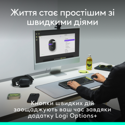 Миша Logitech POP with emoji Offwhite (L910-007411) (7031691)