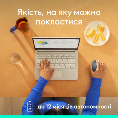 Миша Logitech M196 Bluetooth Graphite (L910-007459)  (7031695)