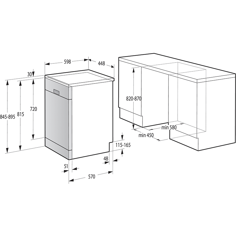 Посудомийна машина Gorenje GS541D10X (6805728)