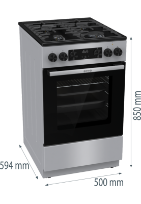 Комбінована плита Gorenje GK5C42SF (FM513D-FPD4B) (7083200)