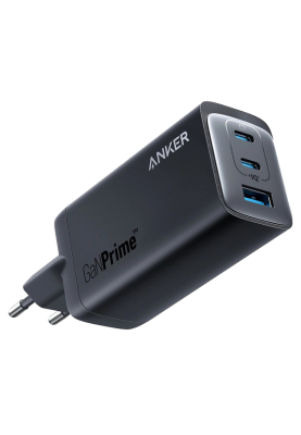 Мережевий зарядний пристрій Anker PowerPort 737 GaNPrime - 120W 2xPD & 1xPIQ PPS/DPDS Black (7079353)